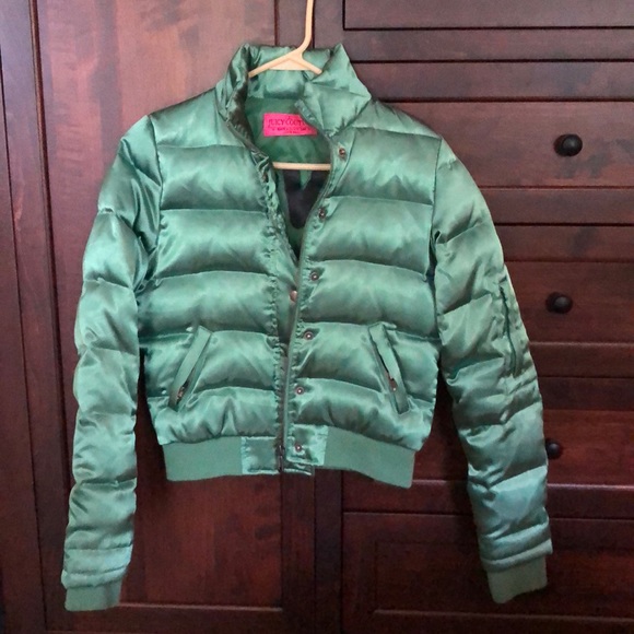 Juicy Couture Jackets & Blazers - Vintage Juicy Couture Green Bomber Juicy Couture Jackets & Blazers - Vintage Juicy Couture Green Bomber